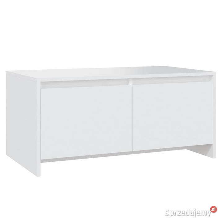 Stolik kawowy biały 90x50x415 materiał