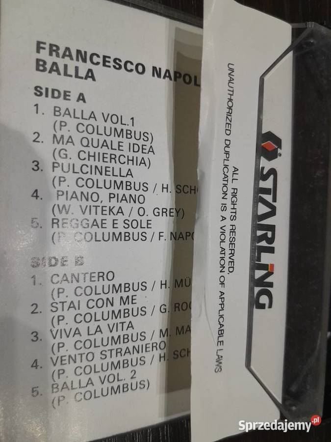 Kaseta magnetofonowa Francesco Napoli Balla Wieliczka