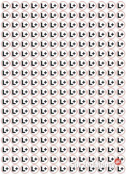 Naklejka L na rozdzielnice 234 13 mm Kamionna