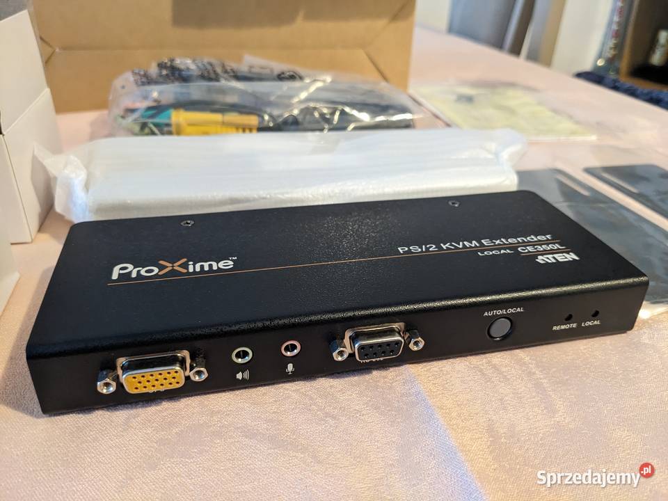 Extender 2 VGA Audio Cat 5 KVM 1600 x 1200 150 m Koszalin