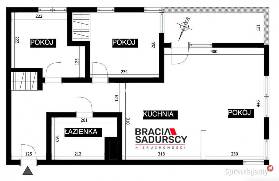 sprzedaży mieszkania 4968 metrów 3pok Kraków Liczba pokoi 3 Sprzedaż