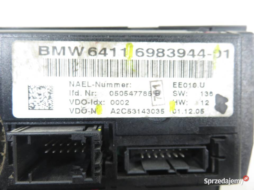 KLIMATRONIK BMW 3 E90 6983944 A2C53143035
