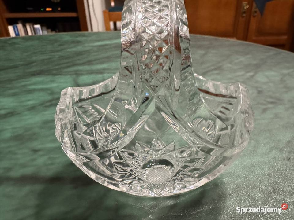 Koszyczek kryształowy z czasów PRL mały lata 80 Częstochowa
