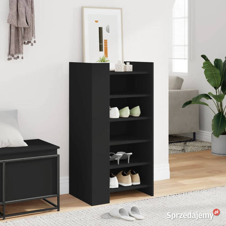 Szafka na buty czarna 52x375x100 materiał Warszawa