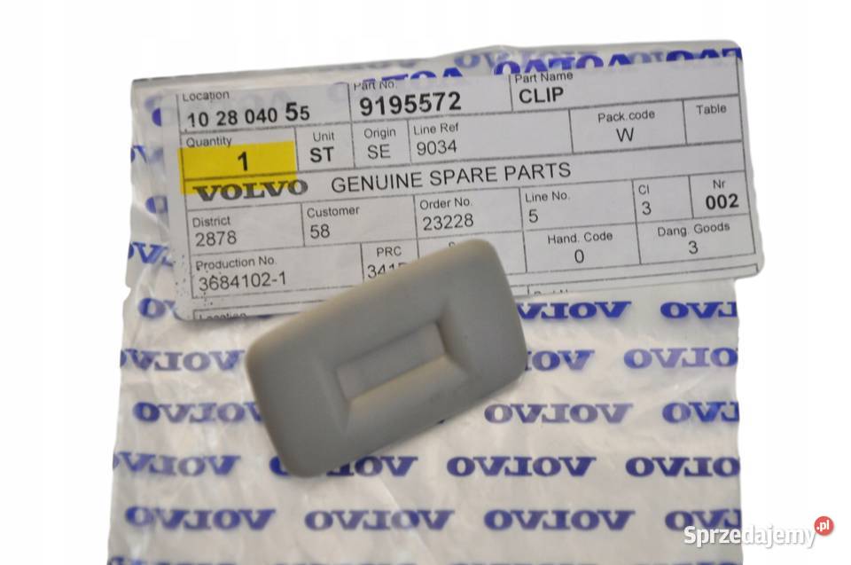 VOLVO S60 S80 spinka podsufitki OE dolnośląskie Bielany Wrocławskie sprzedam