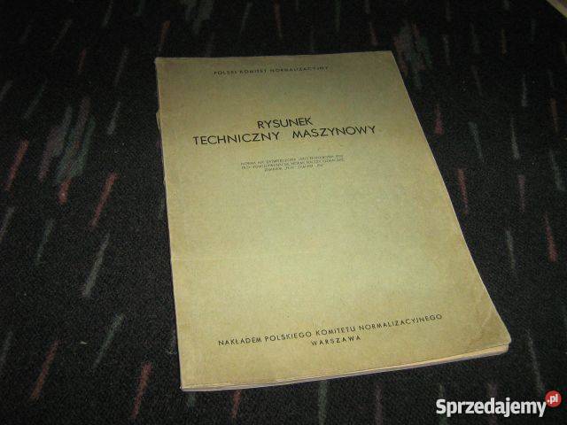 RYSUNEK TECHNICZNY MASZYNOWY Rok wydania 1960 Bytom