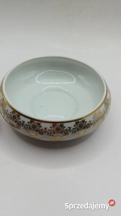 Porcelanowy pojemnik puzderko Francja Zamość