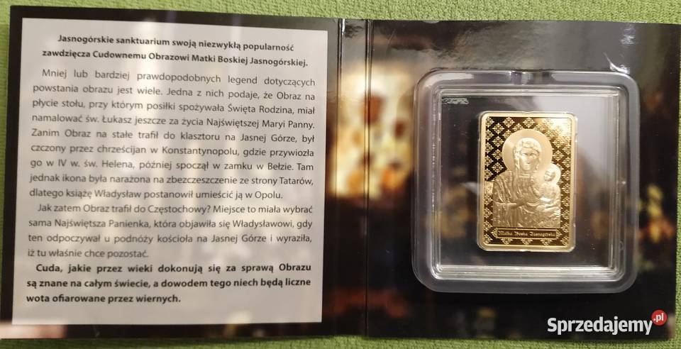 Medal okolicznościowy Matka Boska Jasnogórska Gliwice