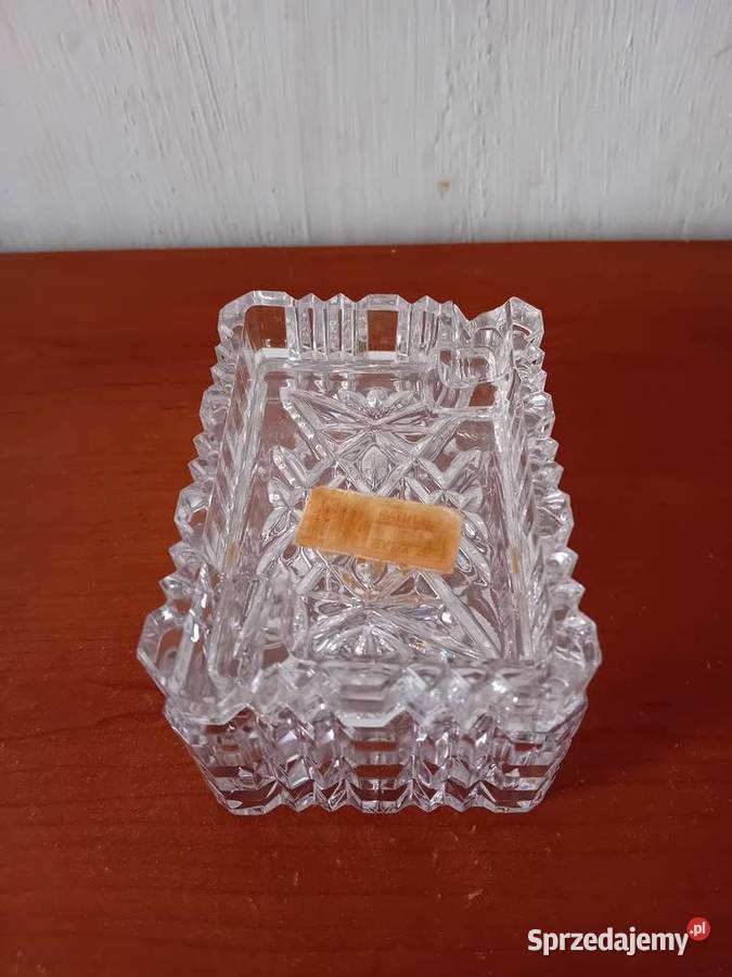Kryształowa papierosnica popielniczka Warszawa