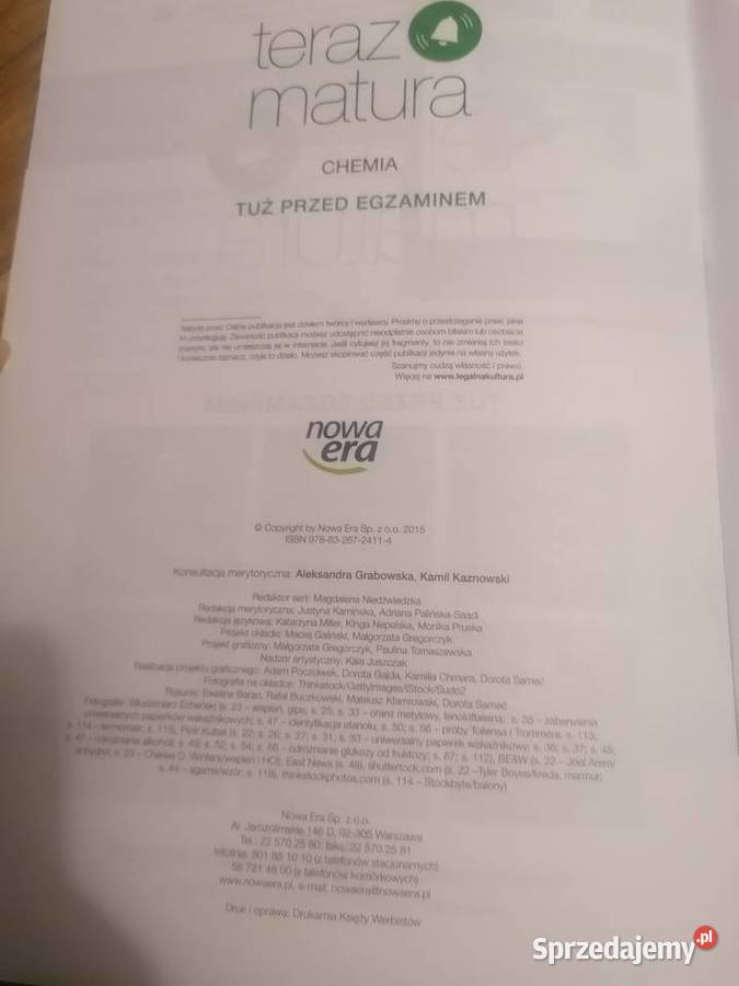 Książki do chemii pomorskie Gdańsk