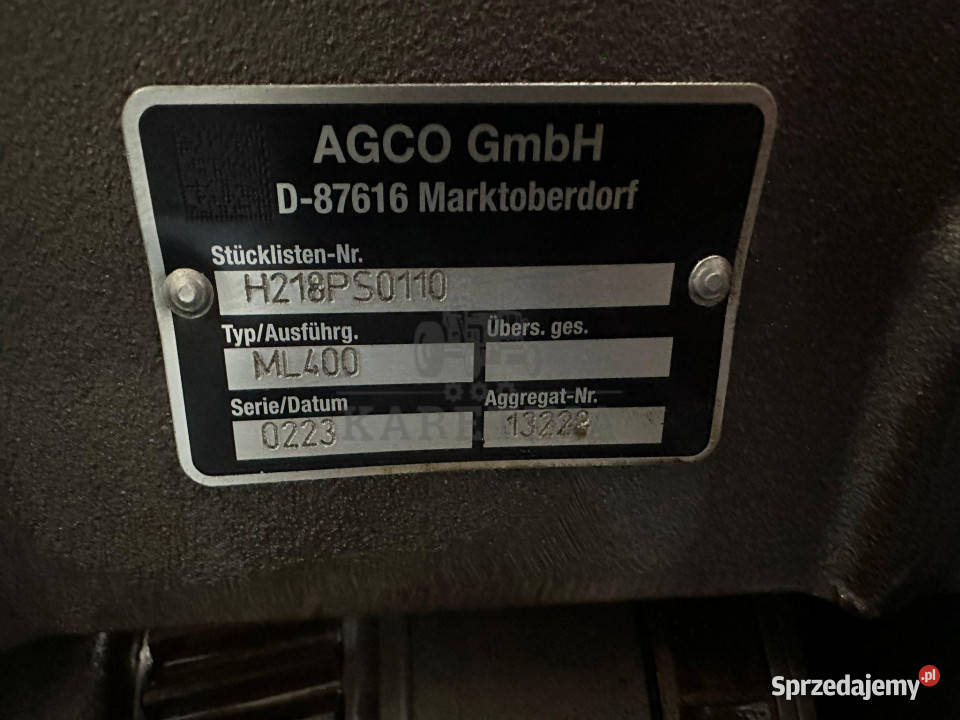 Fendt 930 933 936 939 942 GEN 6 7 Skrzynia wielkopolskie Jastrzębniki