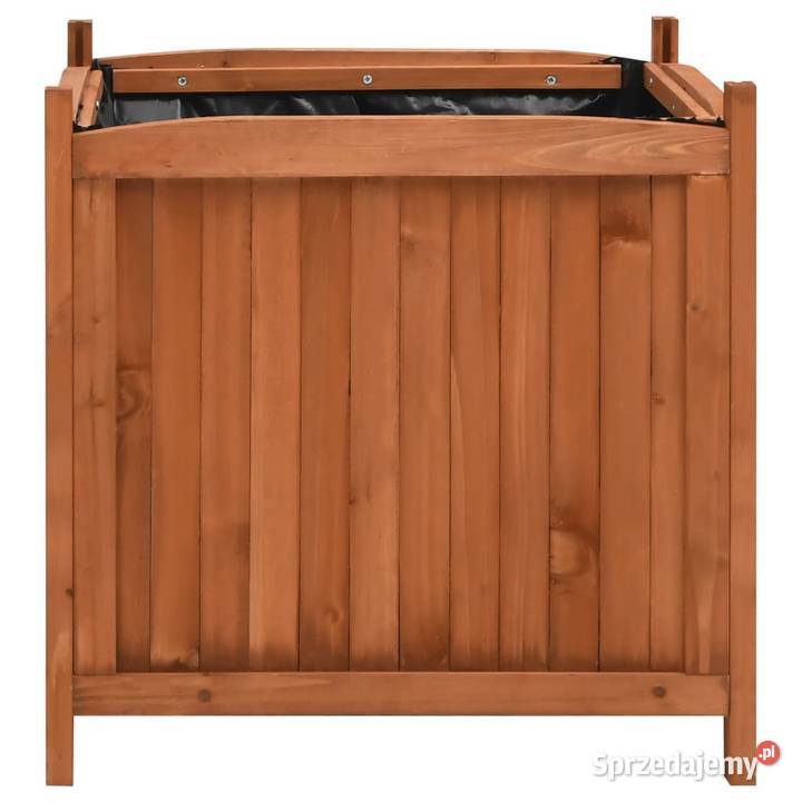Podwyższone donice 2 50x50x50 drewno jodłowe Żary sprzedam