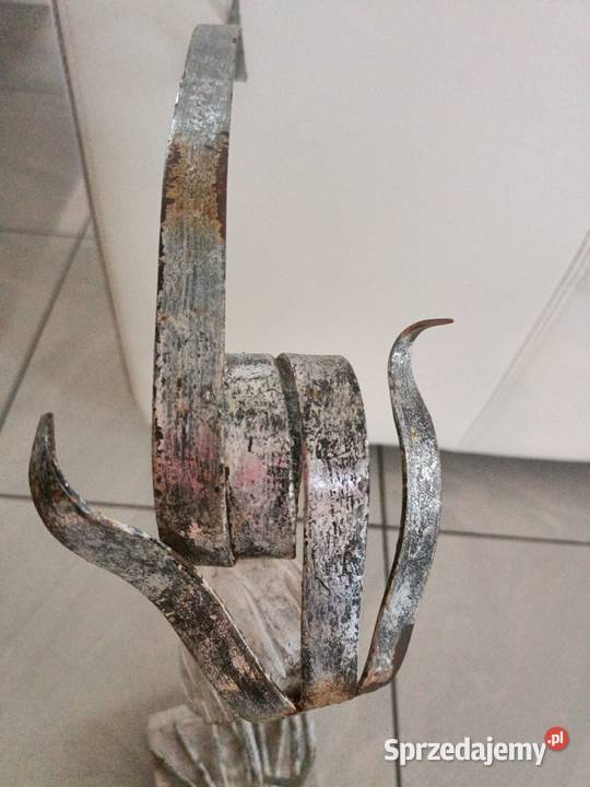 Dekoracja ogrodu ptak żuraw drewno metal sprzedam