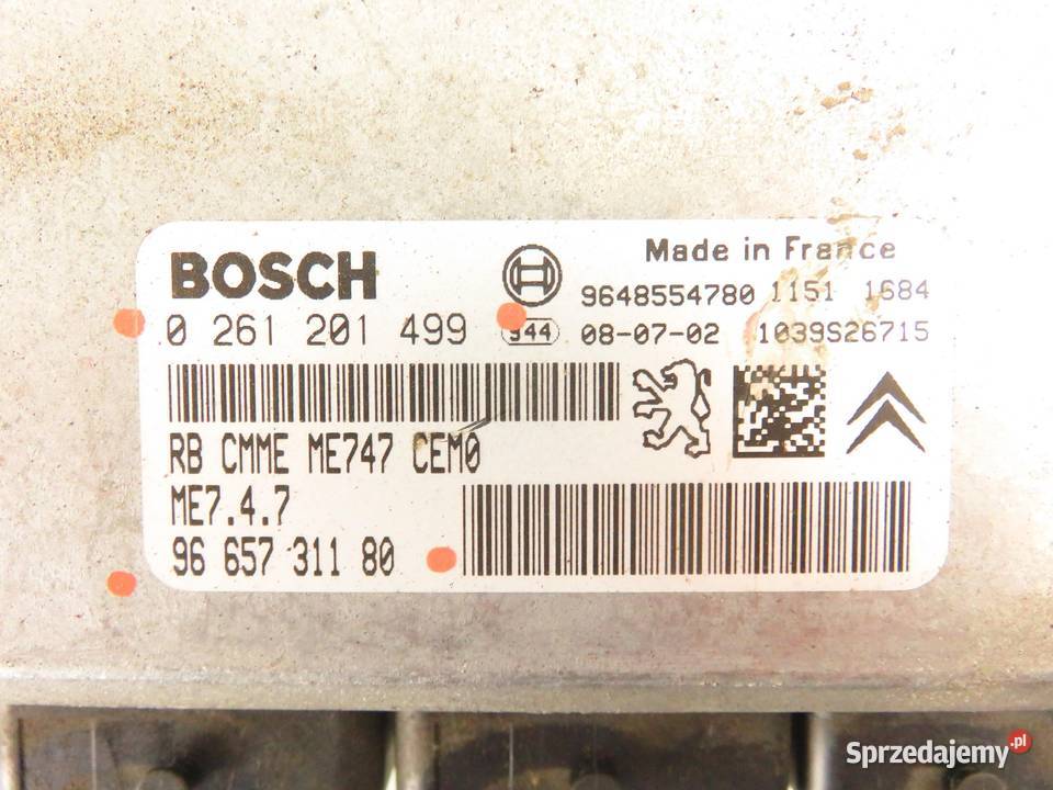 STEROWNIK CITROEN C5 III 30 V6 0261201499