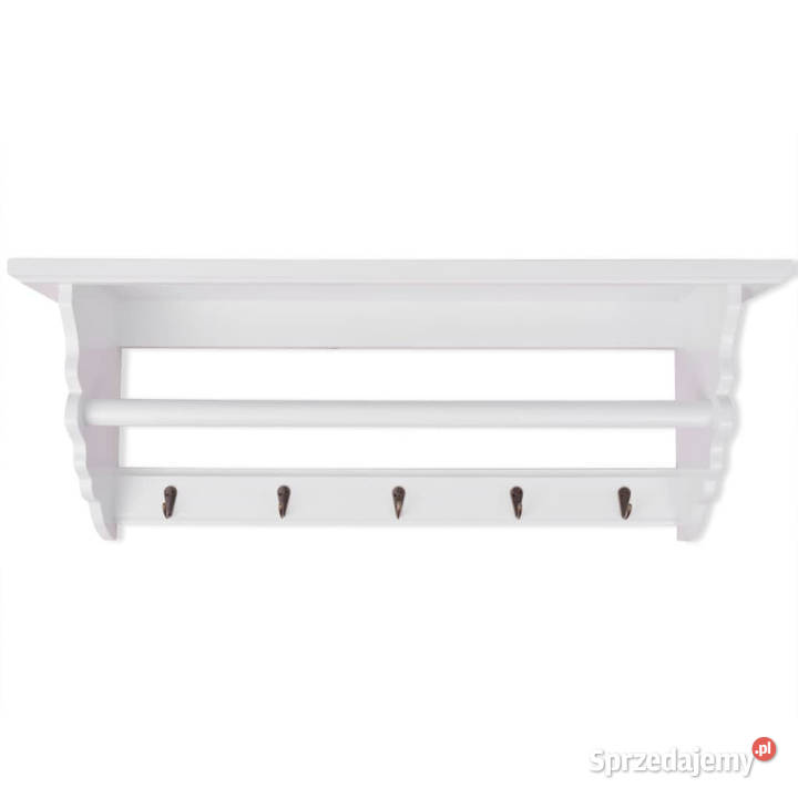 Wieszak w stylu barokowym biały MDF WM242644 Warszawa