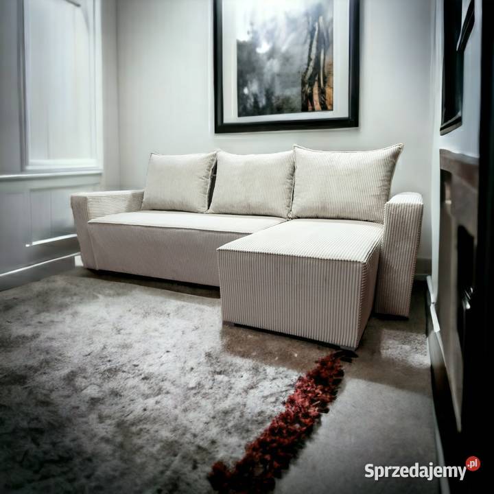 Nowoczesny narożnik Niko sztruks Szybka wysyłka Łódź sprzedam