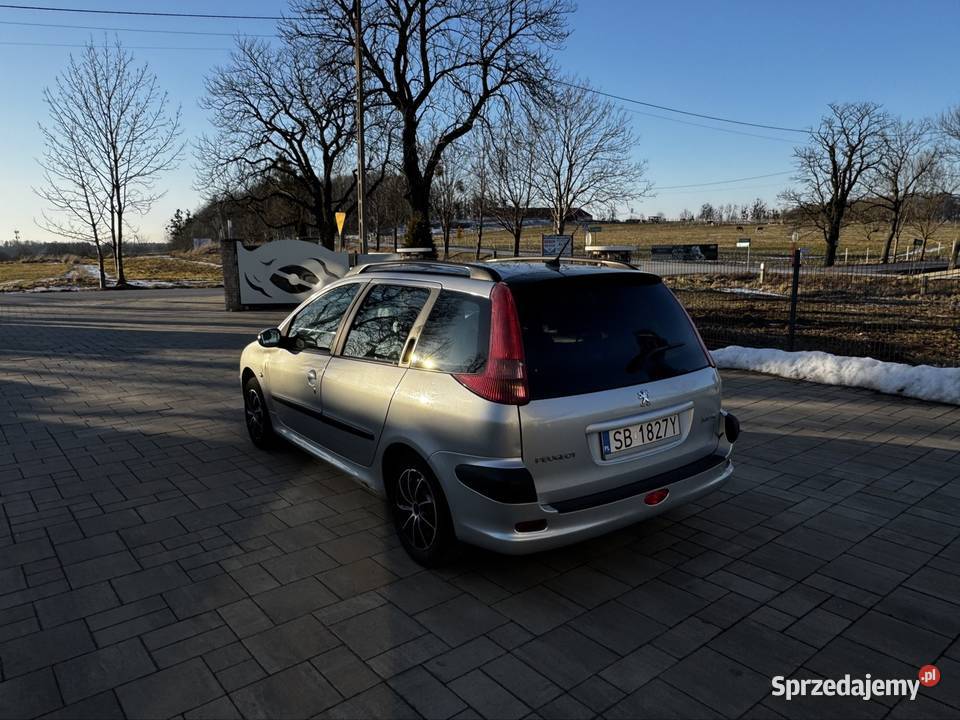Peugeot 206 SW 14 LPG 2005 r Bezwypadkowy Tania manualna Grodziec