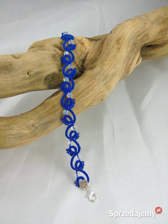 Bransoletka koronkowa Pozostałe Wiśniowa