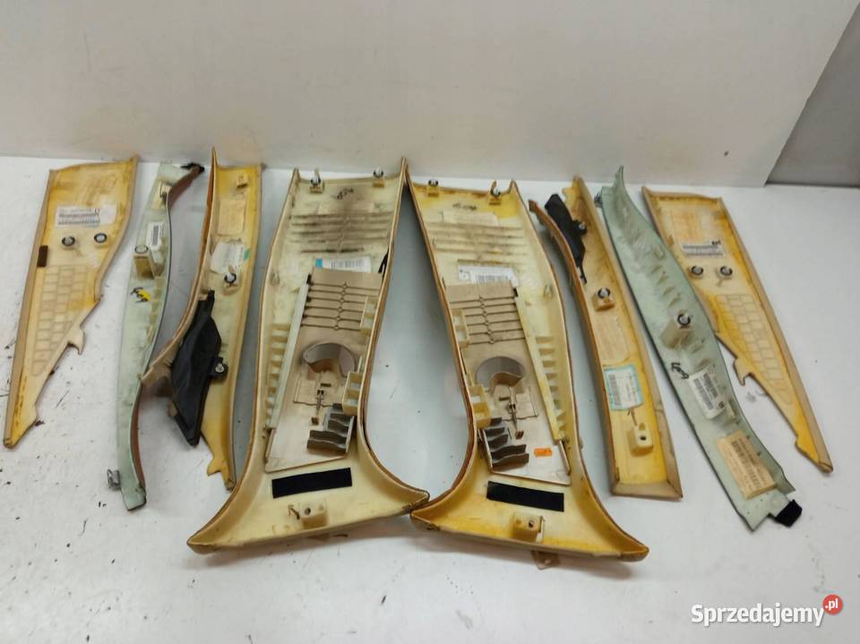 OSŁONA SŁUPKA A B C LEWA PRAWA KOMPLET SKÓRA osobowe