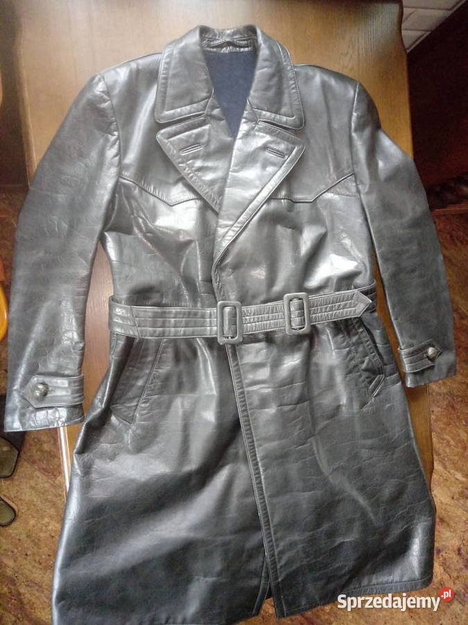 płaszcz skórzany oficerski niemiecki wermacht sprzedam
