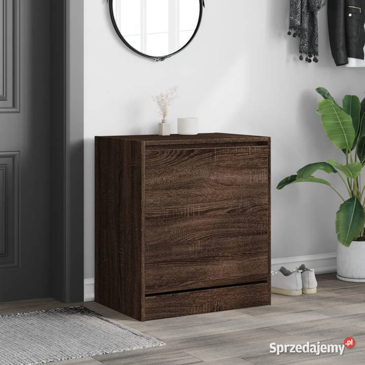 Szafka na buty brązowy dąb 60x42x69 WM839986 Warszawa