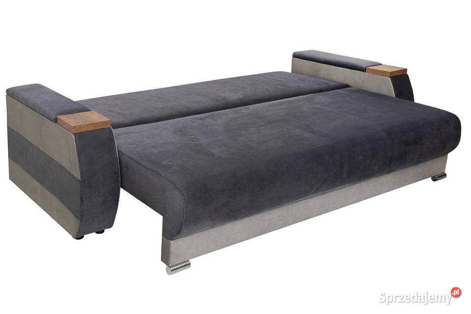 Kanapa Tapicerowana z Bokami DAVOS Szara 235cm Dynów