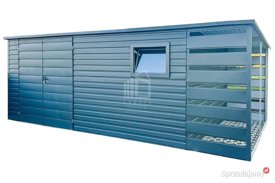 Schowek Domek Ogrodowy 45x2m Wiata 1m Brama