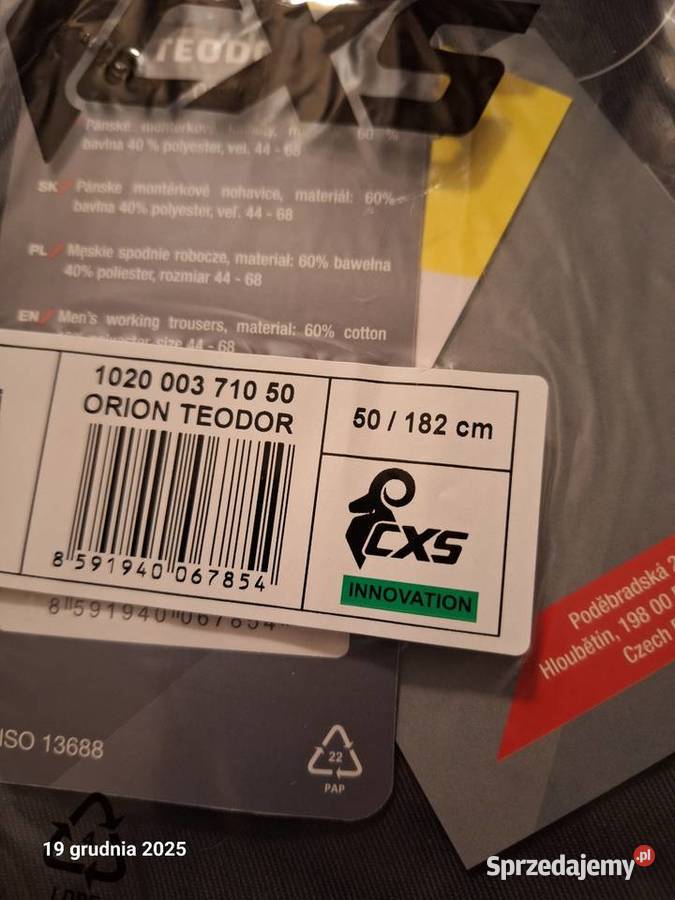 Spodnie robocze cxs Niepołomice
