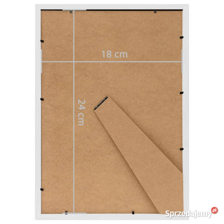 Ramki na zdjęcia 3 stojące białe 18x24 MDF Pozostałe Warszawa