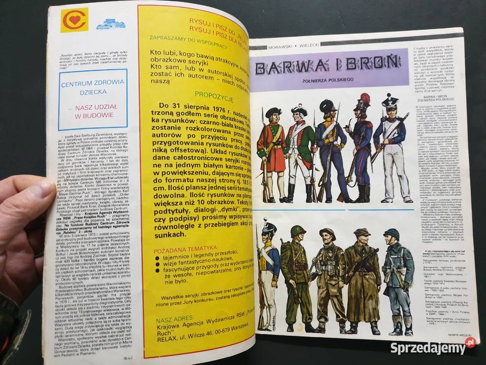 Magazyn Opowieści Rysunkowych Relax zeszyt 1 Rok wydania 1976