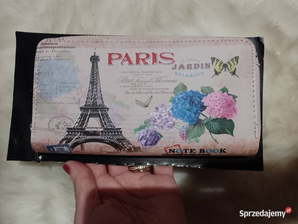 Paris Ekskluzywny duży portfel damski Top Kraków