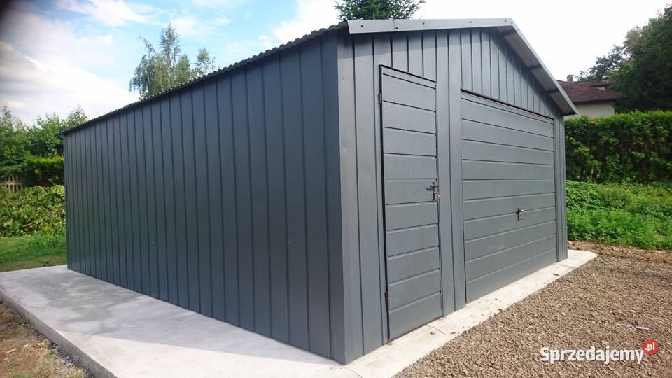Mały Garaż Drewnopodobny 4x6 Blaszak Garaże Drohiczyn