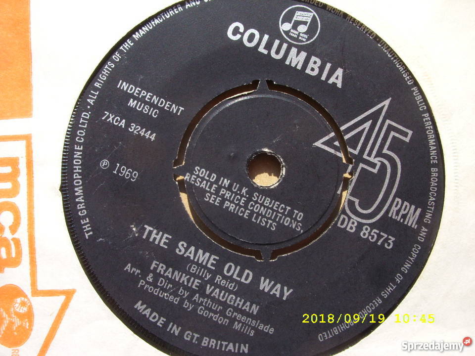FRANKIE VOUGHANTHE SAME OLD WAY Singiel winyl sprzedam
