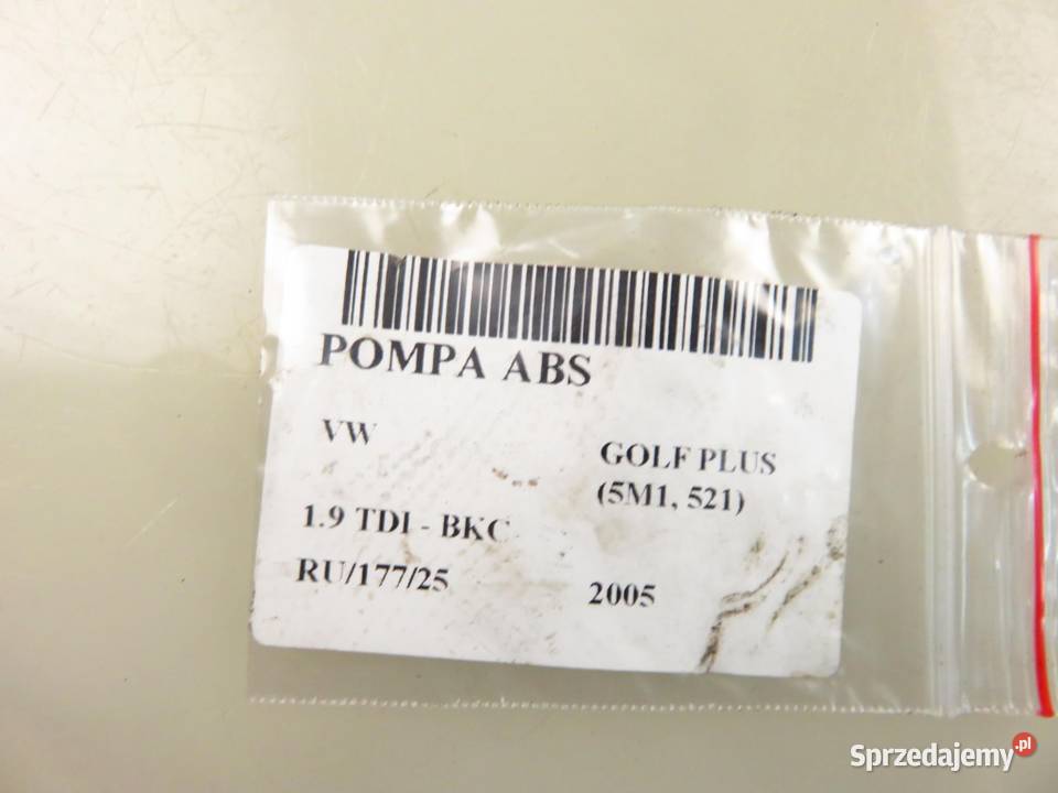 POMPA ABS VW GOLF PLUS 5M1 521 1K0907379P