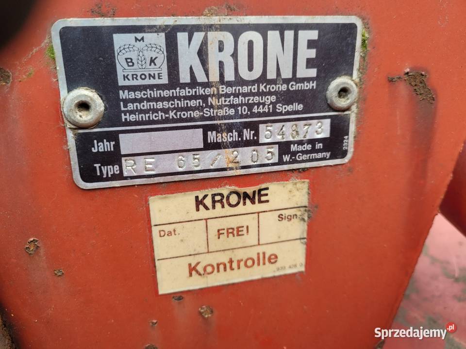 Glebogryzarka Krone Przyrów