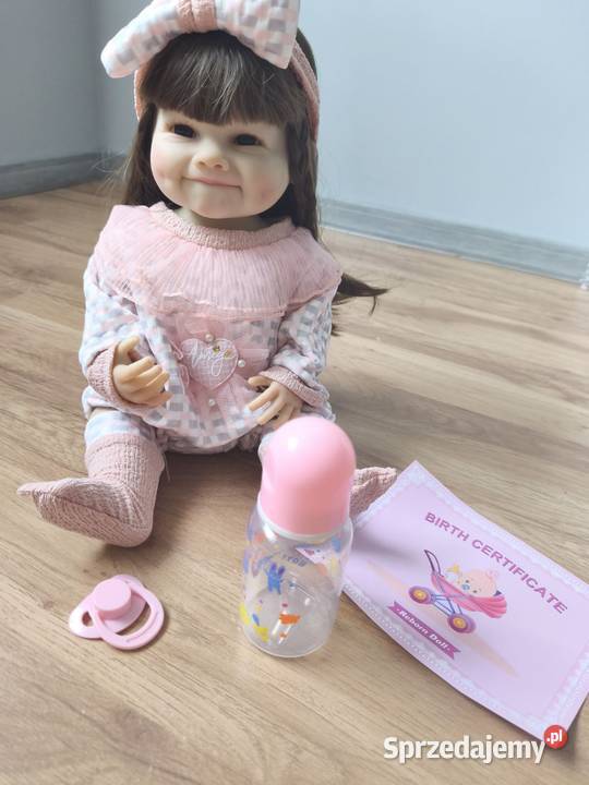 Lalka reborn 50 plus akcesoria zestaw ubranek i Łęczna