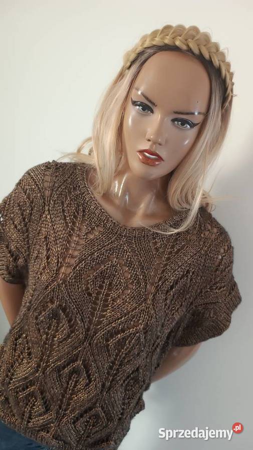 Sweterek ręcznie robiony na drutach Ostrów Wielkopolski