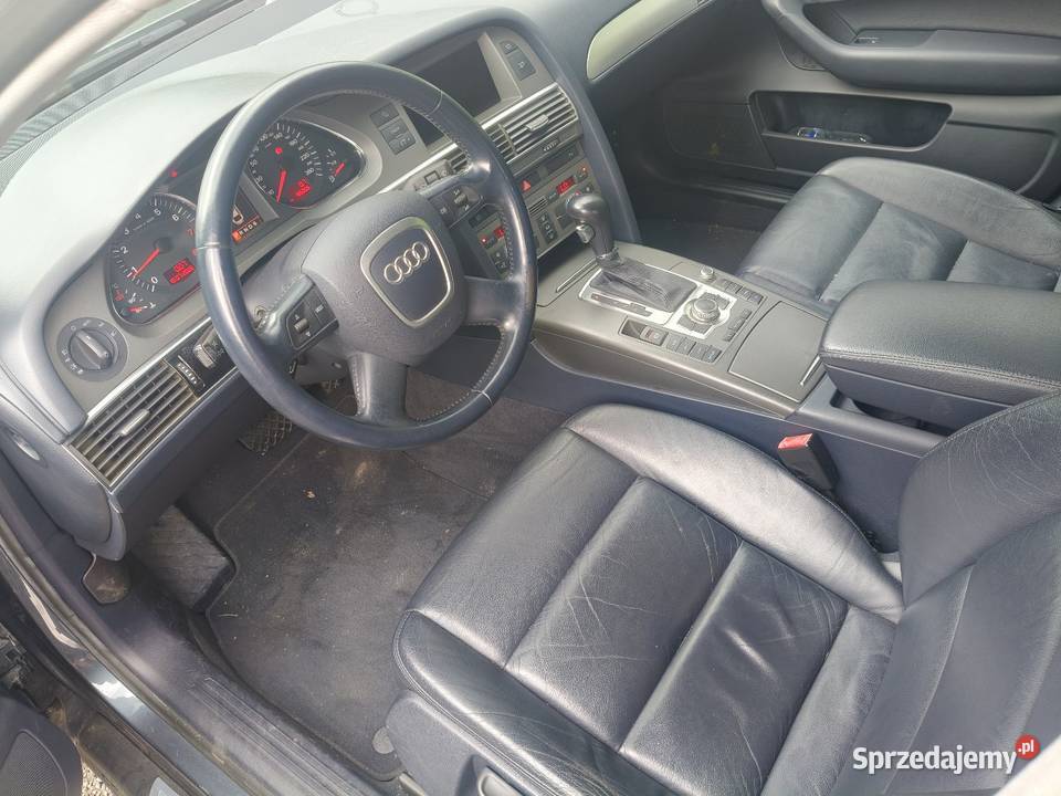 Zestaw foteli skóra audi A6 c6 sedan granatowe Przemyśl sprzedam