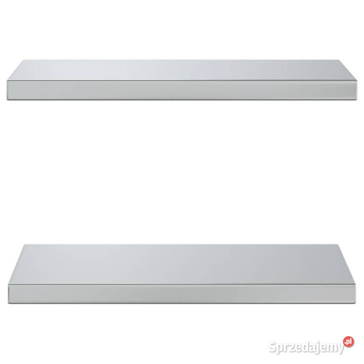 Półki ścienne 2 50x235x3 srebrna stal nierdzewna Półki Warszawa