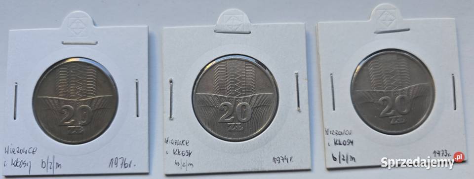 monety PRL 2 5 20 kłosy 20 Nowotko kujawsko-pomorskie Bydgoszcz