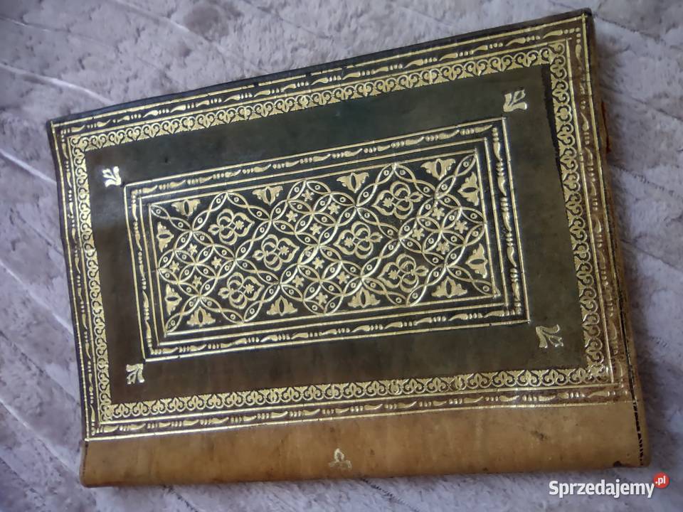 Arabska okładka na książkę wytłaczana skóra Gniezno