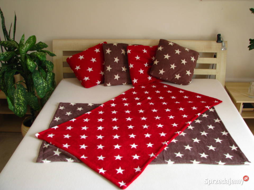 Dekoracyjne pluszowe poszewki 45x45 w gwiazdki 6 Brzegi sprzedam