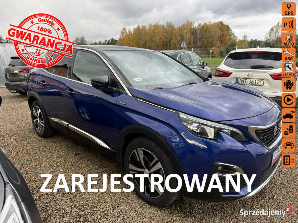 Peugeot 3008 GTline navi gwarancja 80 II 2016 wielkopolskie