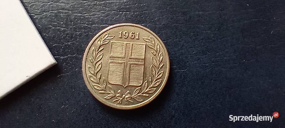 Stare monety 25 aurar 1961 Islandia Lesko