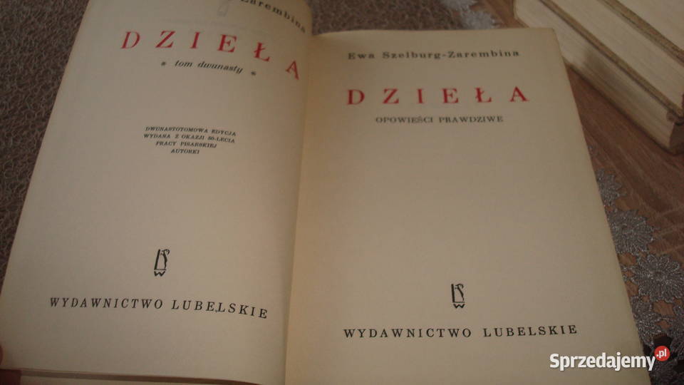 Dzieła tomy 7 12 Ewa Szelburg Zarembina js Sandomierz