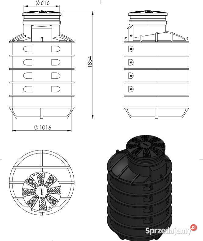 Zbiornik DN1000 przepompownia studnia głębinowa sprzedam