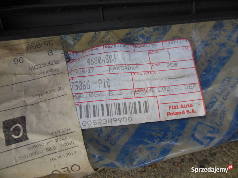 ELEMENT PLASTIKOWY FIAT ALBEA 468048070 Kozy