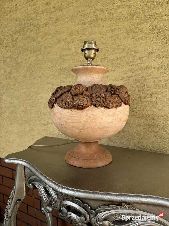 Lampka stołowa stylowa nocna lampa bez klosza Garwolin sprzedam