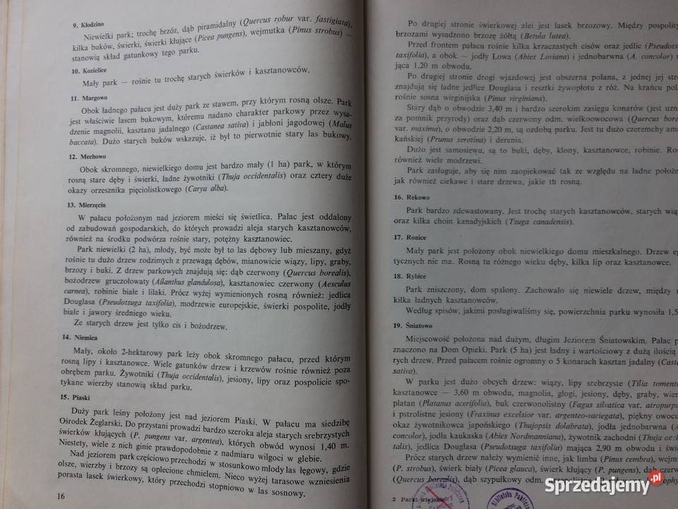 3031 Parki Wiejskie Województwa Szczecińskiego zachodniopomorskie Szczecin