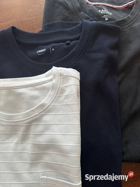 Tshirty męskie 3 sztuki M bawełniane Carry śląskie Częstochowa